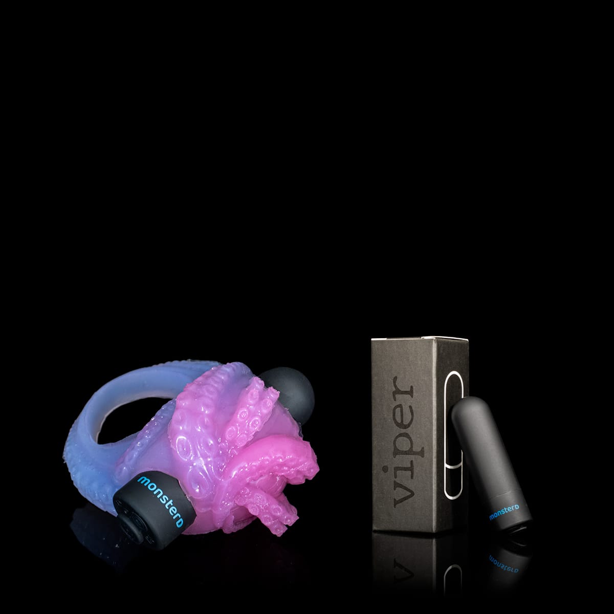 Anel Peniano com Vibrador Casal Kraken