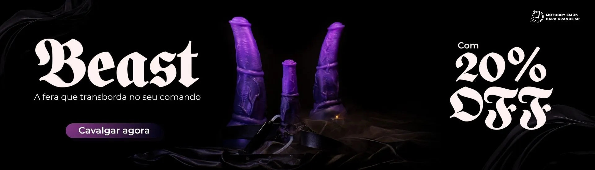 Banner lançamento Dildo ejaculador MonsterD