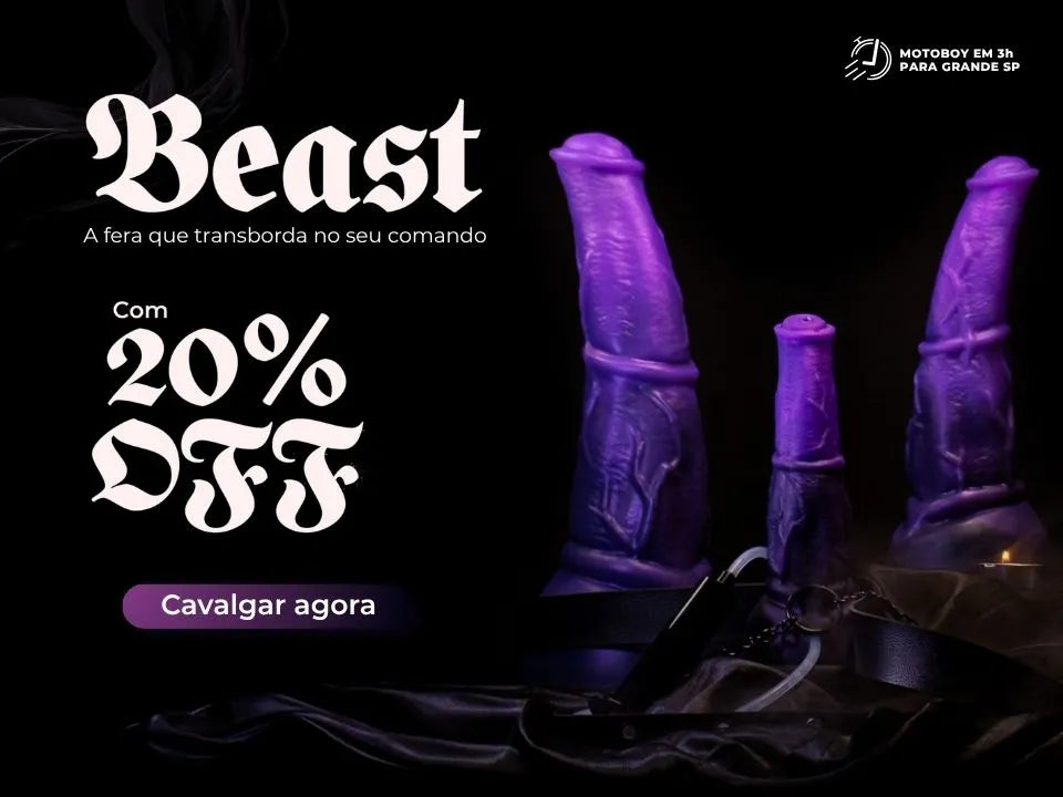 Banner lançamento Dildo ejaculador MonsterD