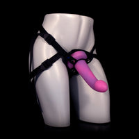 Dildo strapon Autumn com superfície lisa e base flat para cintaralho Monster D