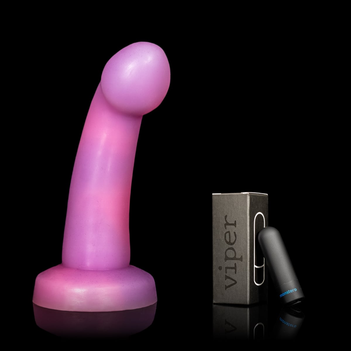 Vibrador Monster D Autumn com textura suave e estímulo progressivo
