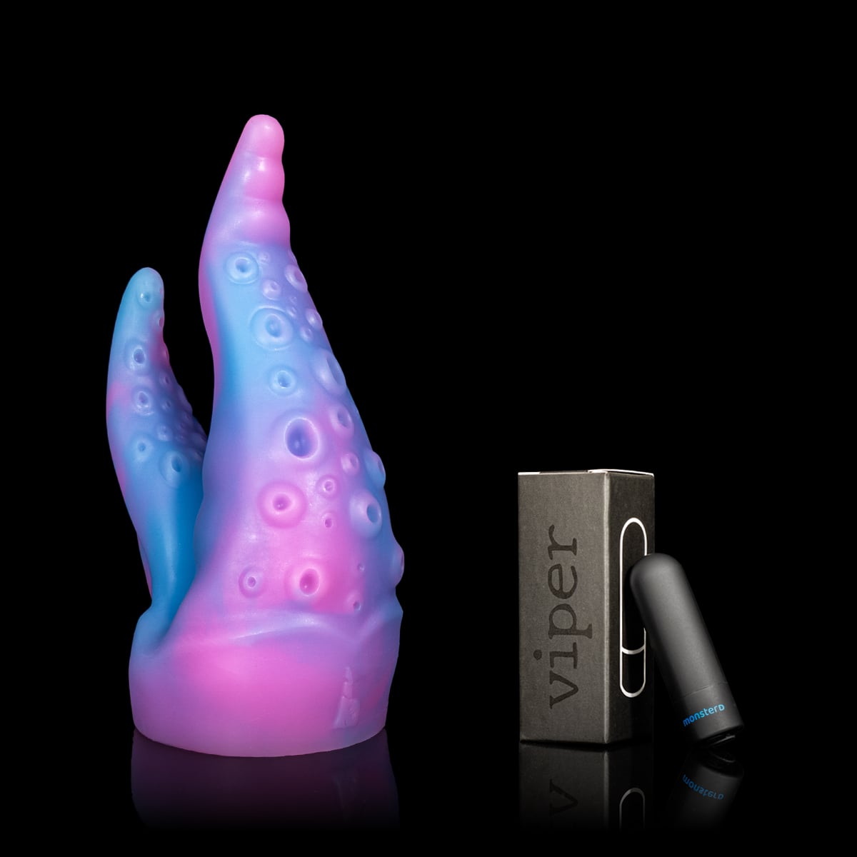 Vibrador Monster D Duplo Scylla com duas pontas para penetração dupla deliciosa
