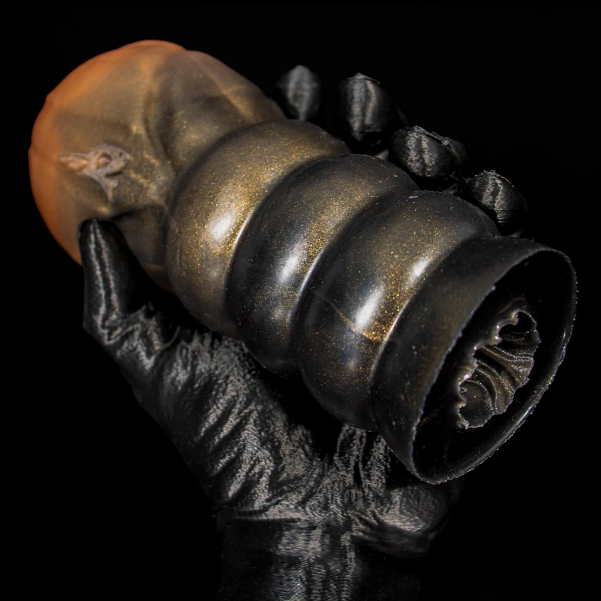 Masturbador masculino de luxo da Monster D com textura provocante e dupla entrada