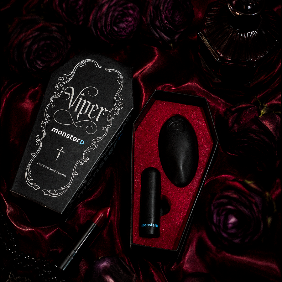 Vibrador com Controle Casal gótico Viper MonsterD